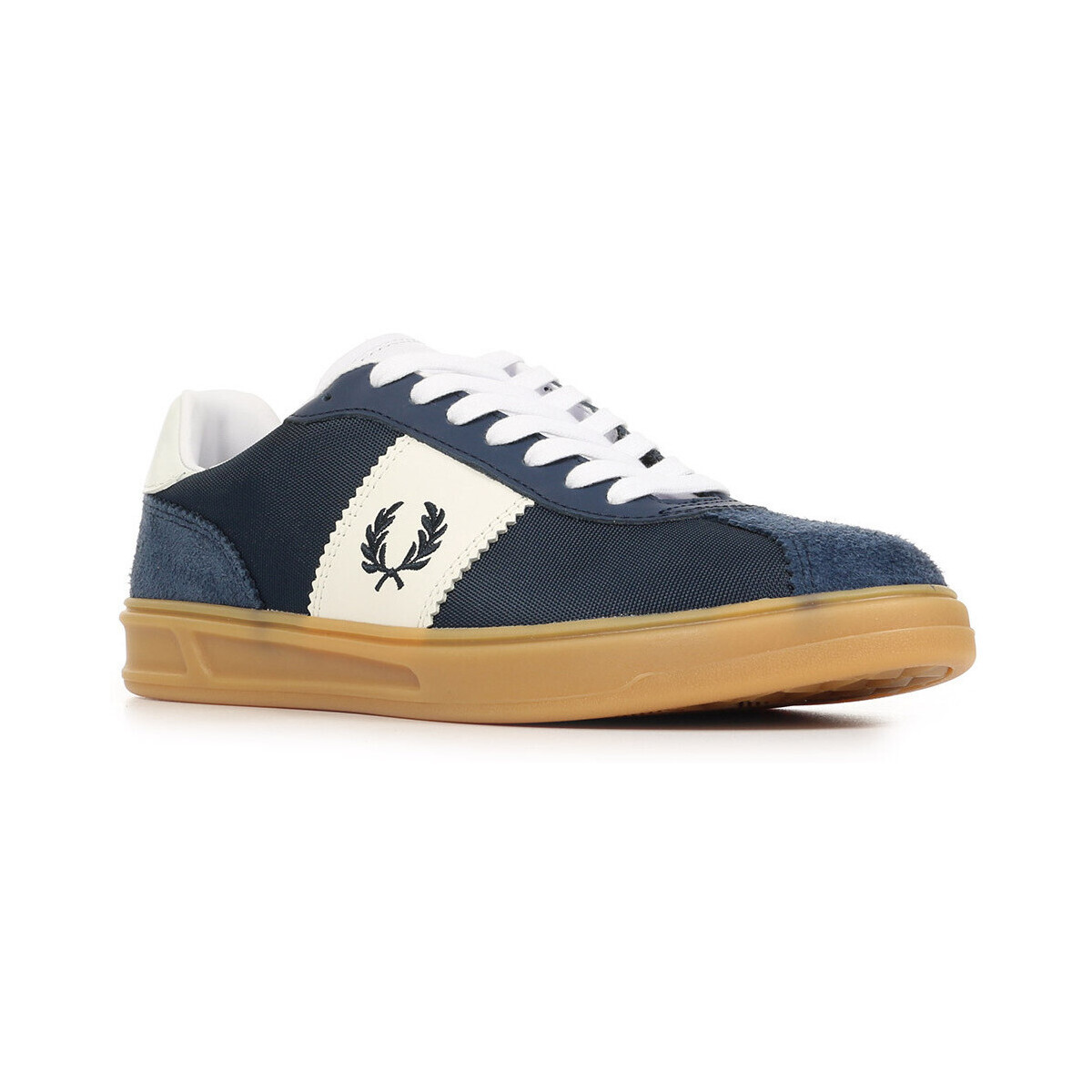 Fred Perry  B4 Textured Poly Suede  Modrá