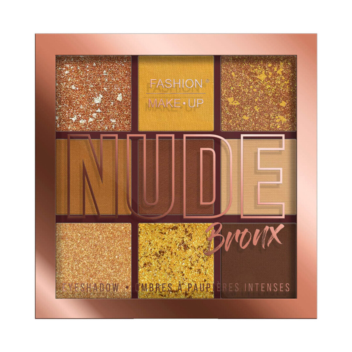 Fashion Make Up  Nude Eyeshadow Palette - 06 Bronx  Hnědá