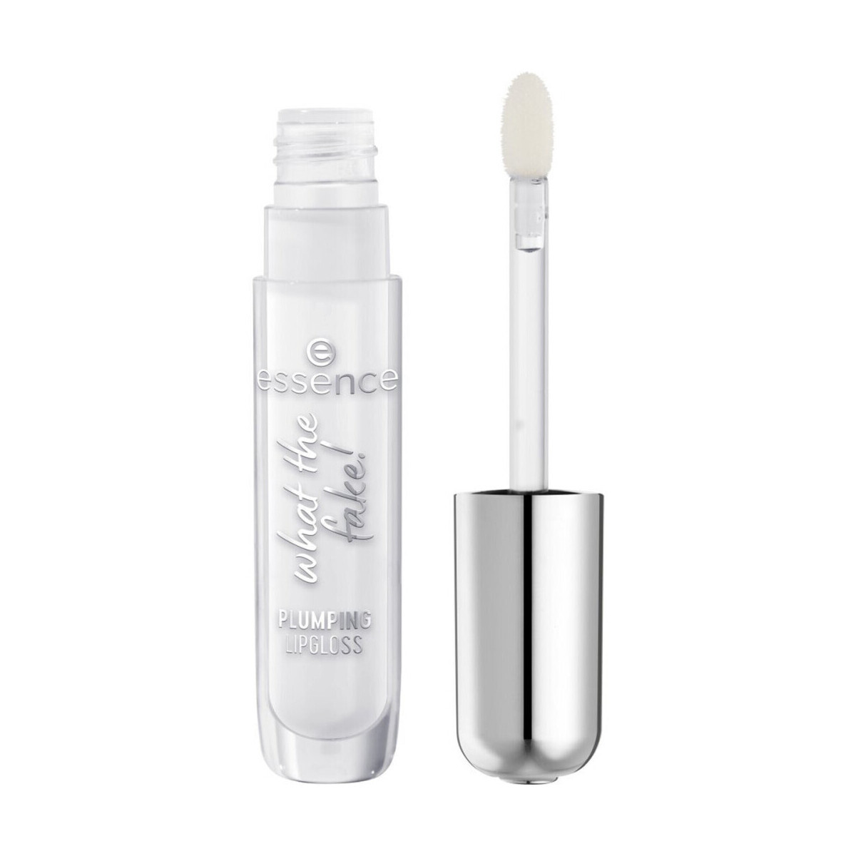 Essence  What the Fake! Plumping Lip Gloss - 100 Sheer Genius  Bílá