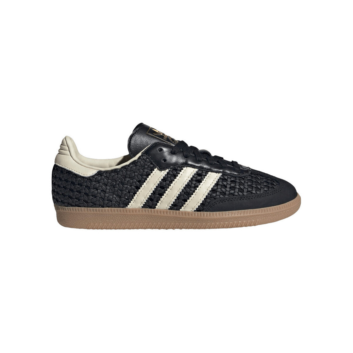 adidas  Samba OG Basketweave Black Cream White (Women's)  Černá
