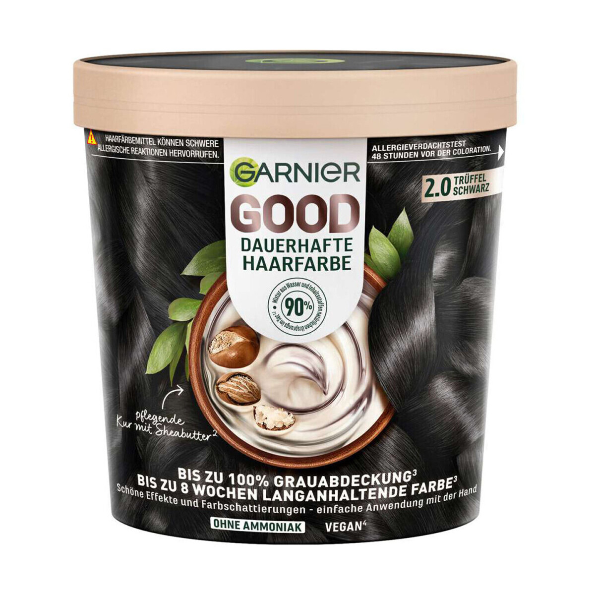 Garnier  Good Permanent Hair Color - 2.0 Noir Truffe  Černá