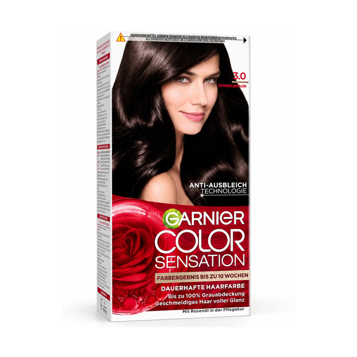 Garnier  Color Sensation Permanent Hair Color - 3.0 Brun foncé  Černá