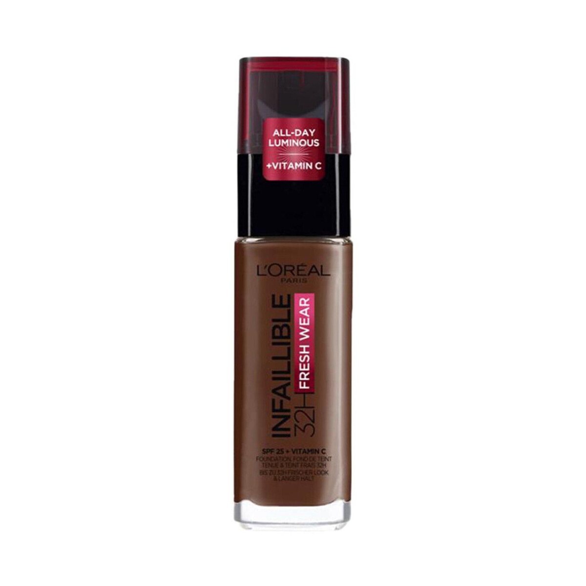 L’Oréal Paris  Infallible 32h Fresh Wear Foundation - 390 Ebène  Hnědá