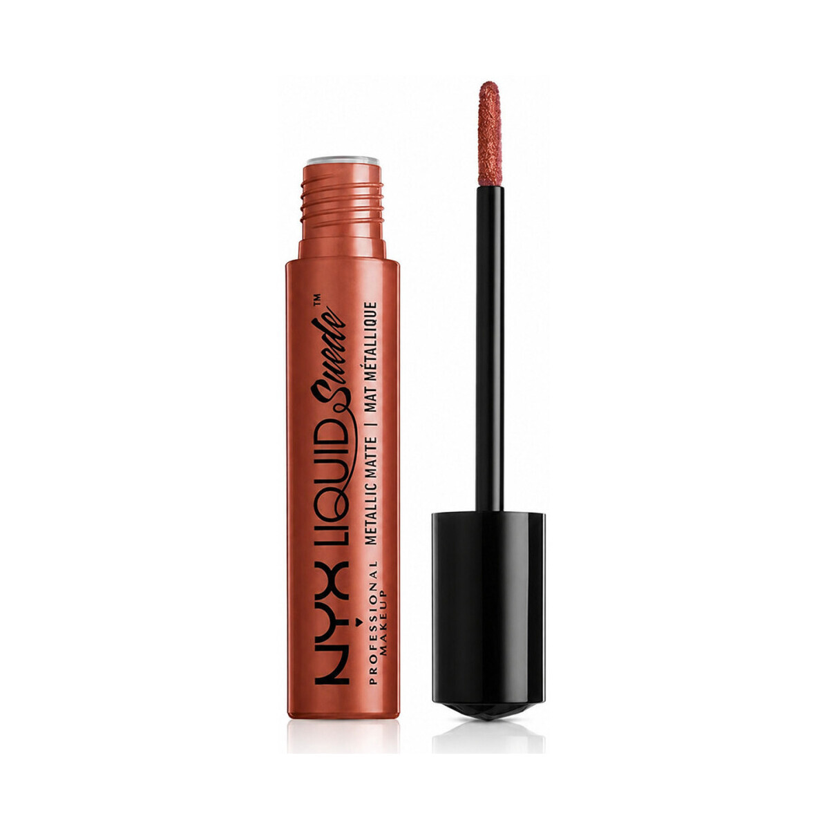 Nyx Professional Make Up  Liquid Suede Metallic Matte Lipstick - 29 Mauve Mist  Hnědá