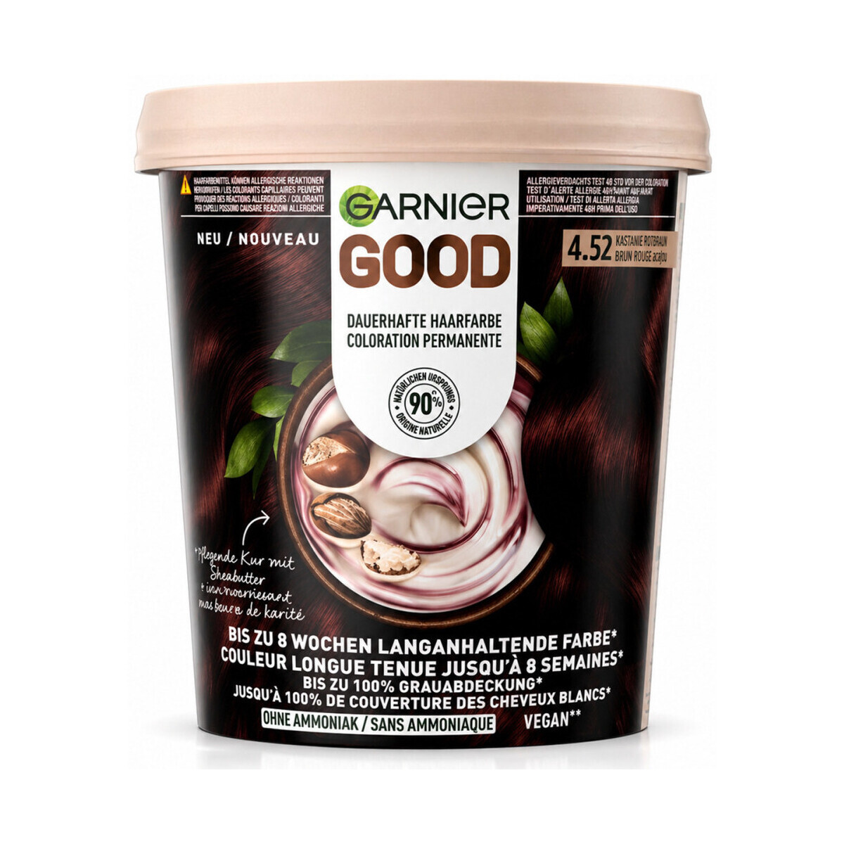 Garnier  Good Permanent Hair Color - 4.52 Brun Rouge Cerise  Fialová