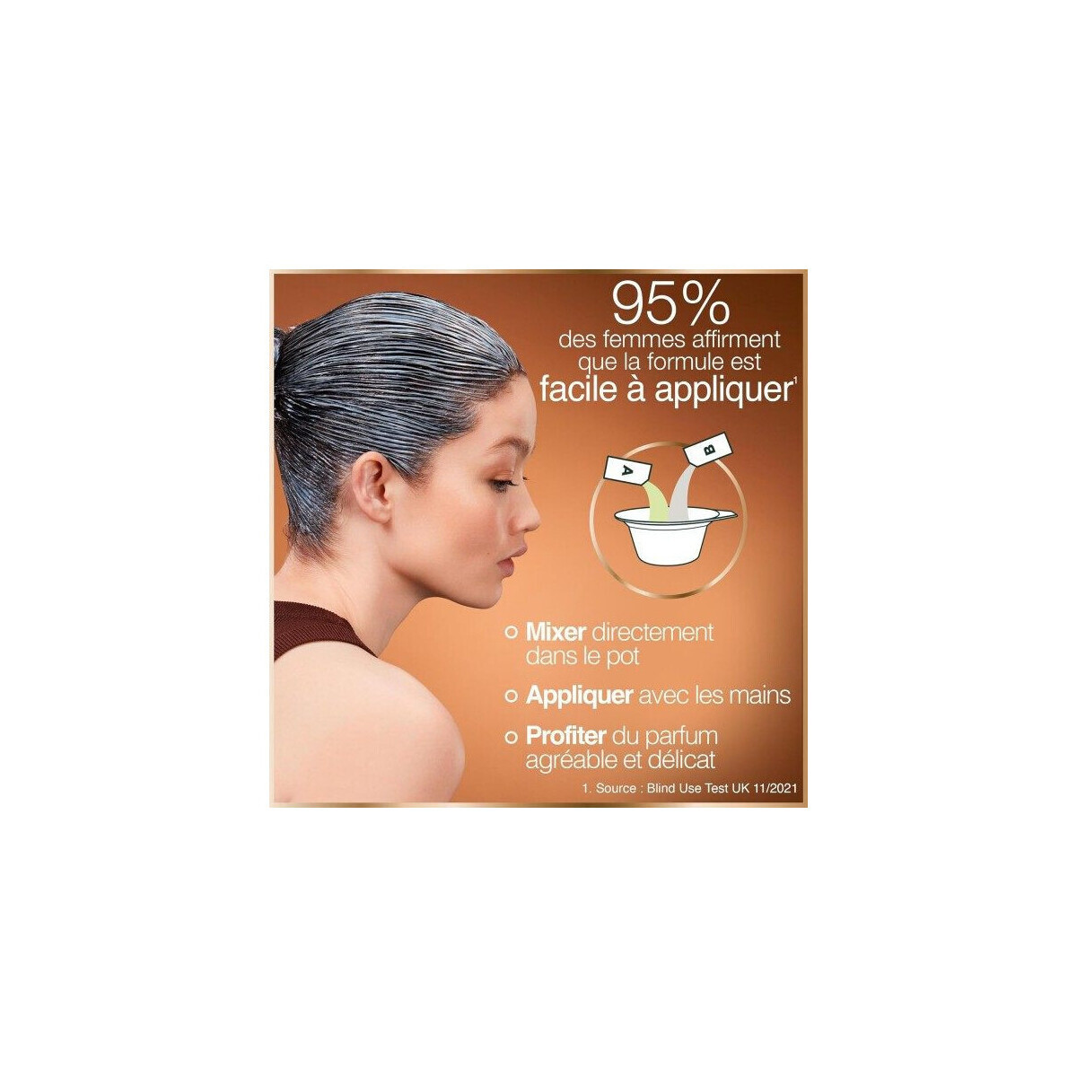 Garnier  Good Permanent Hair Color Refill Kit - 4.15 Marron Glac  Hnědá