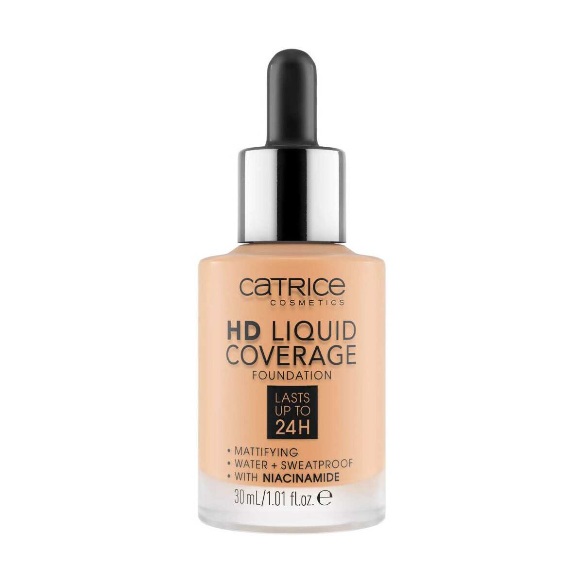 Catrice  HD Coverage Liquid Foundation - 37 Golden Beige  Béžová
