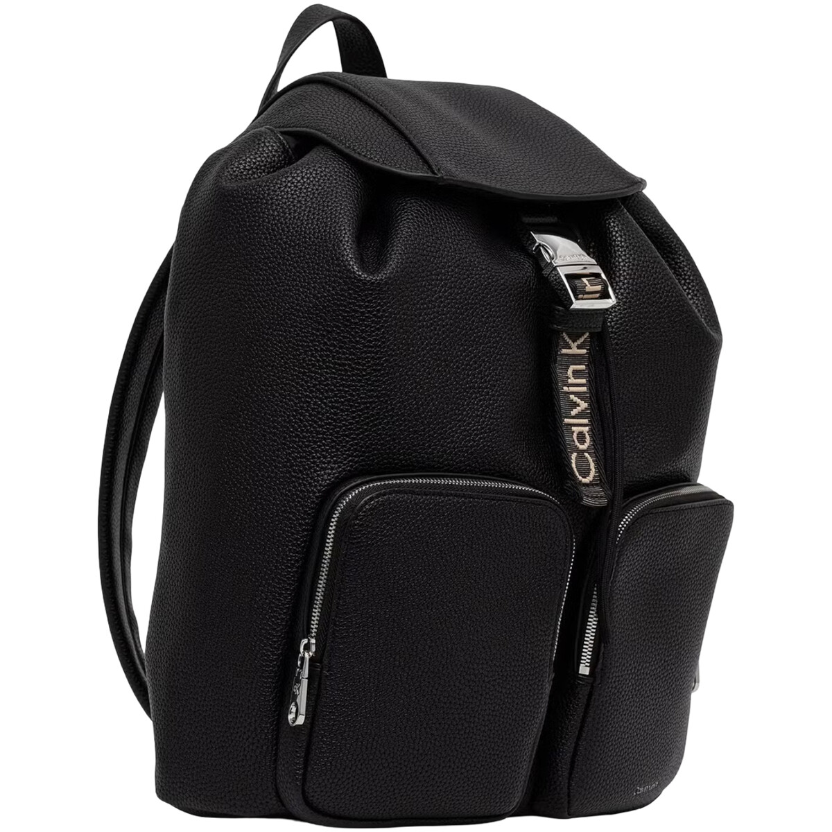Calvin Klein Jeans  WEBBING STRAP FLAP B?ACKPACK LV04F3645G  Černá