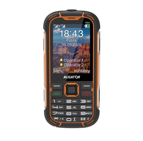 Aligator R60 4G eXtremo černá / oranžová