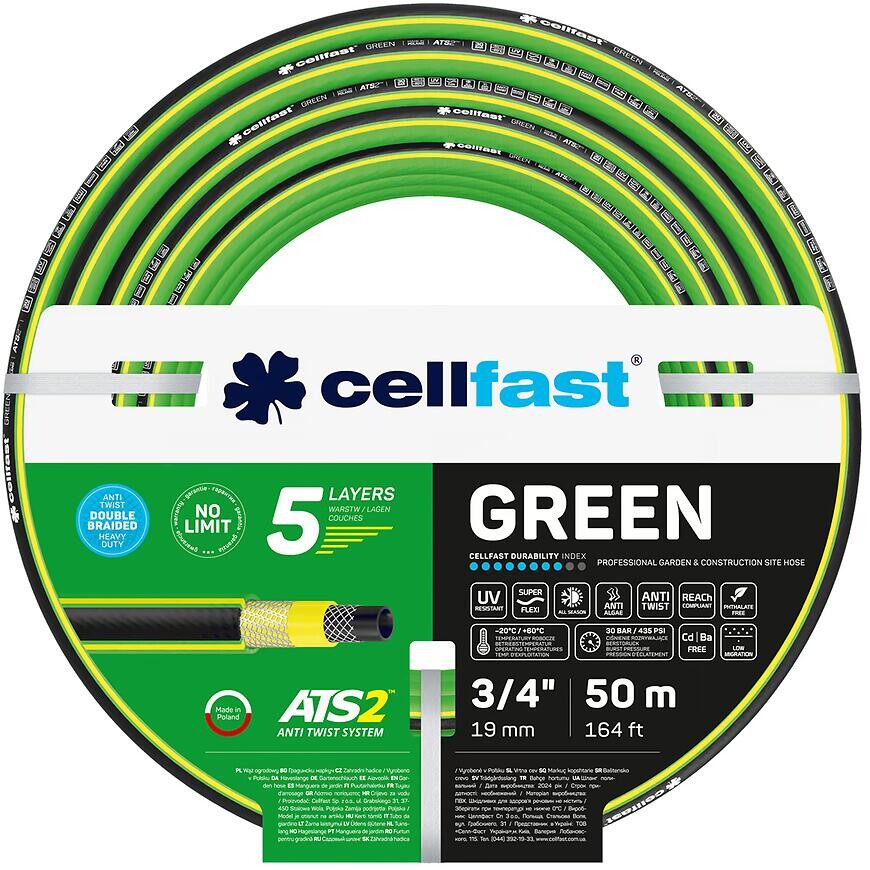 Zahradní hadice 5vrstvá 15-121 Green ATS2 3/4