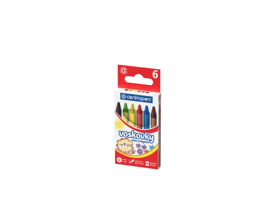 Centropen Voskovky - 6 ks - kulaté - prům. 8 mm - vypratelné - 9530/6