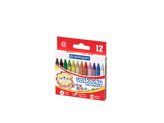Centropen Voskovky - 12 ks - kulaté - prům. 8 mm - vypratelné - 9530/12
