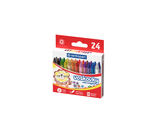 Centropen Voskovky - 24 ks - kulaté - prům. 8 mm - vypratelné - 9530/24