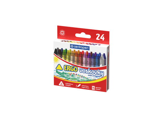 Centropen Voskovky - 24 ks - trojúhelníkové - prům. 10 mm - vypratelné - 9531/24