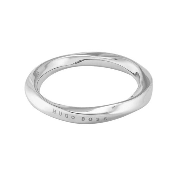 Hugo Boss Moderní pozlacený prsten Signature 1580250 52 mm