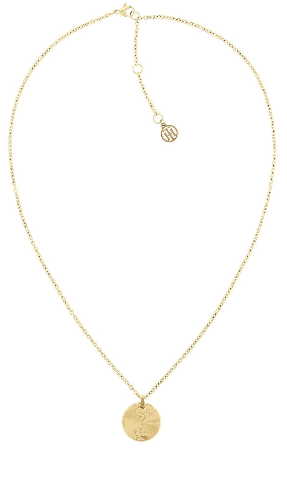 Tommy Hilfiger Elegantní pozlacený náhrdelník s přívěskem 2780590