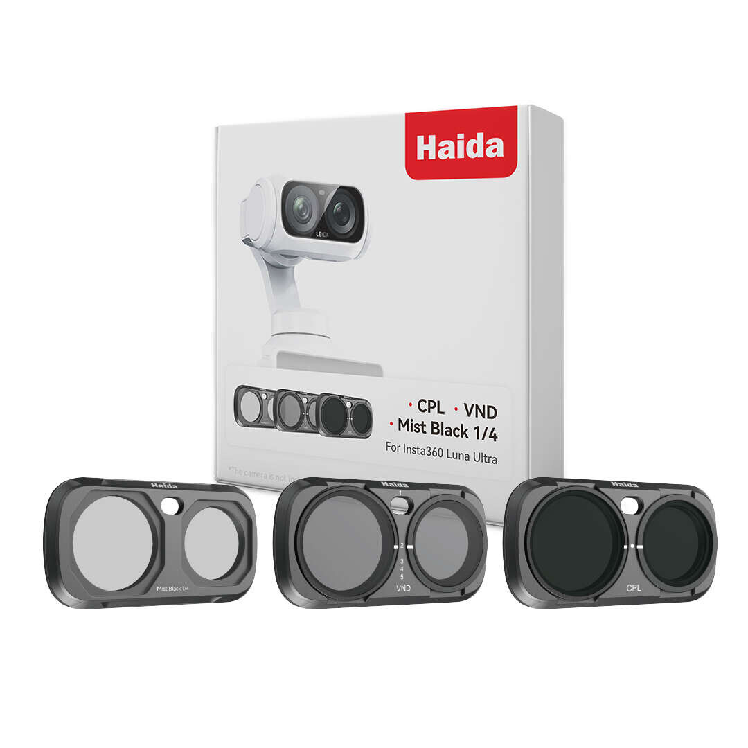 Haida sada magnetických filtrů NanoPro pro Insta360 Luna Ultra (CPL, VND, Mist 1/4) černá