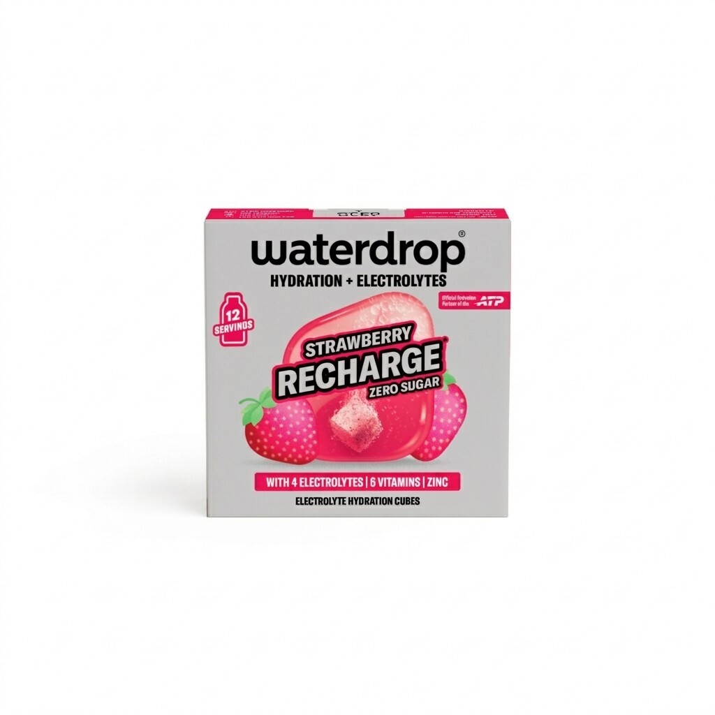 Waterdrop Microlyte - Šumivá kostka Strawberry Recharge 12 kusů