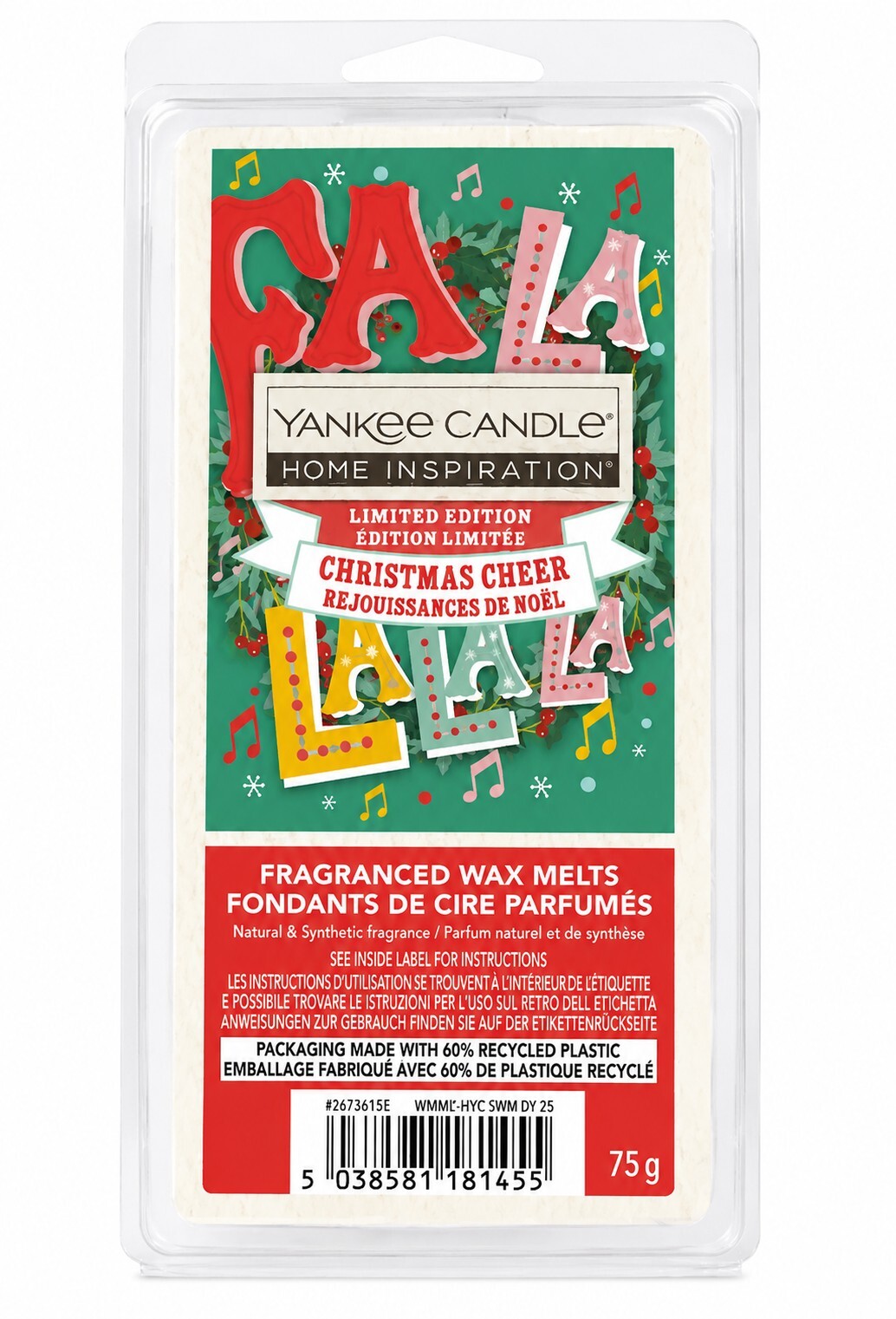 Yankee Candle Vonný vosk Fa La La La La Wax Melts 75 g