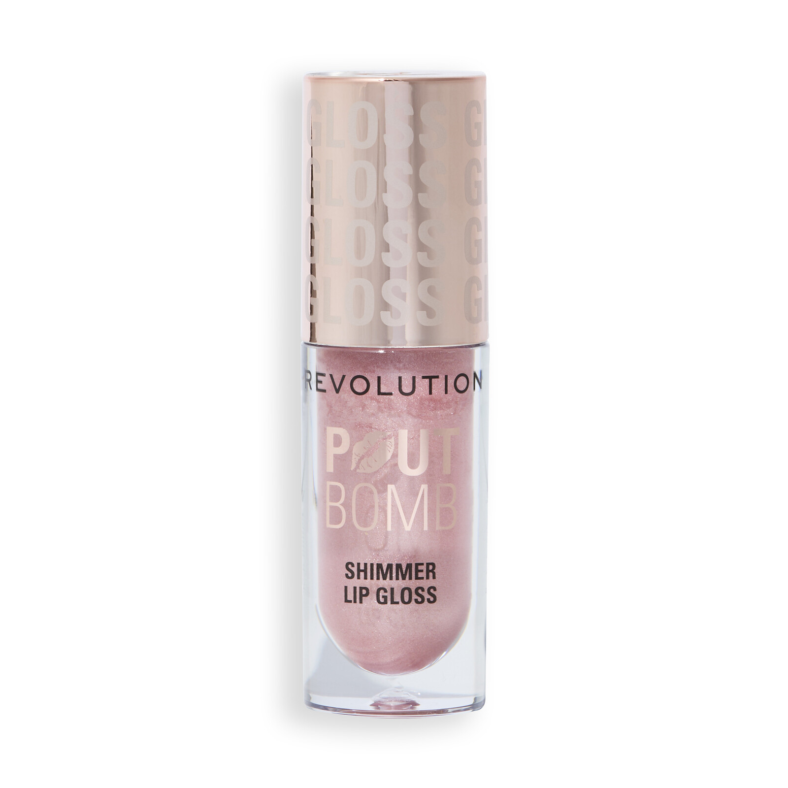 Revolution Lesk na rty Pout Bomb Shimmer Lip Gloss 4,5 ml Shine Pink