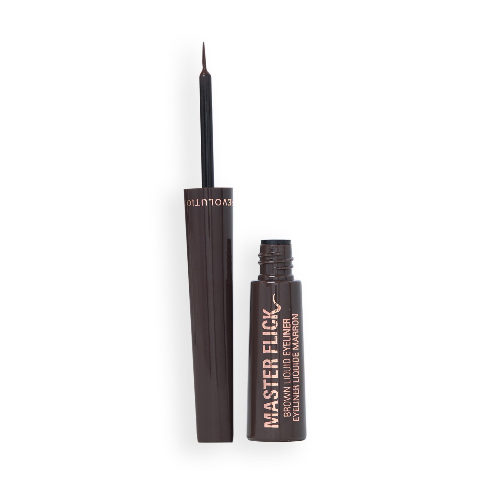 Revolution Tekuté oční linky Master Flick Dip Liquid Eyeliner 5 ml Mocha Brown