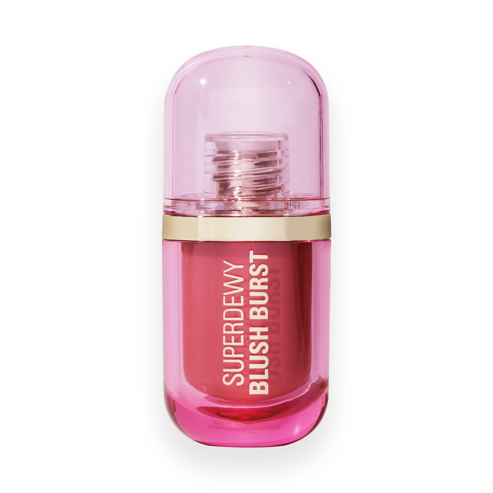 Revolution Tekutá tvářenka Superdewy Blush Burst 4,2 Strawberry Milkshake Cool Pink