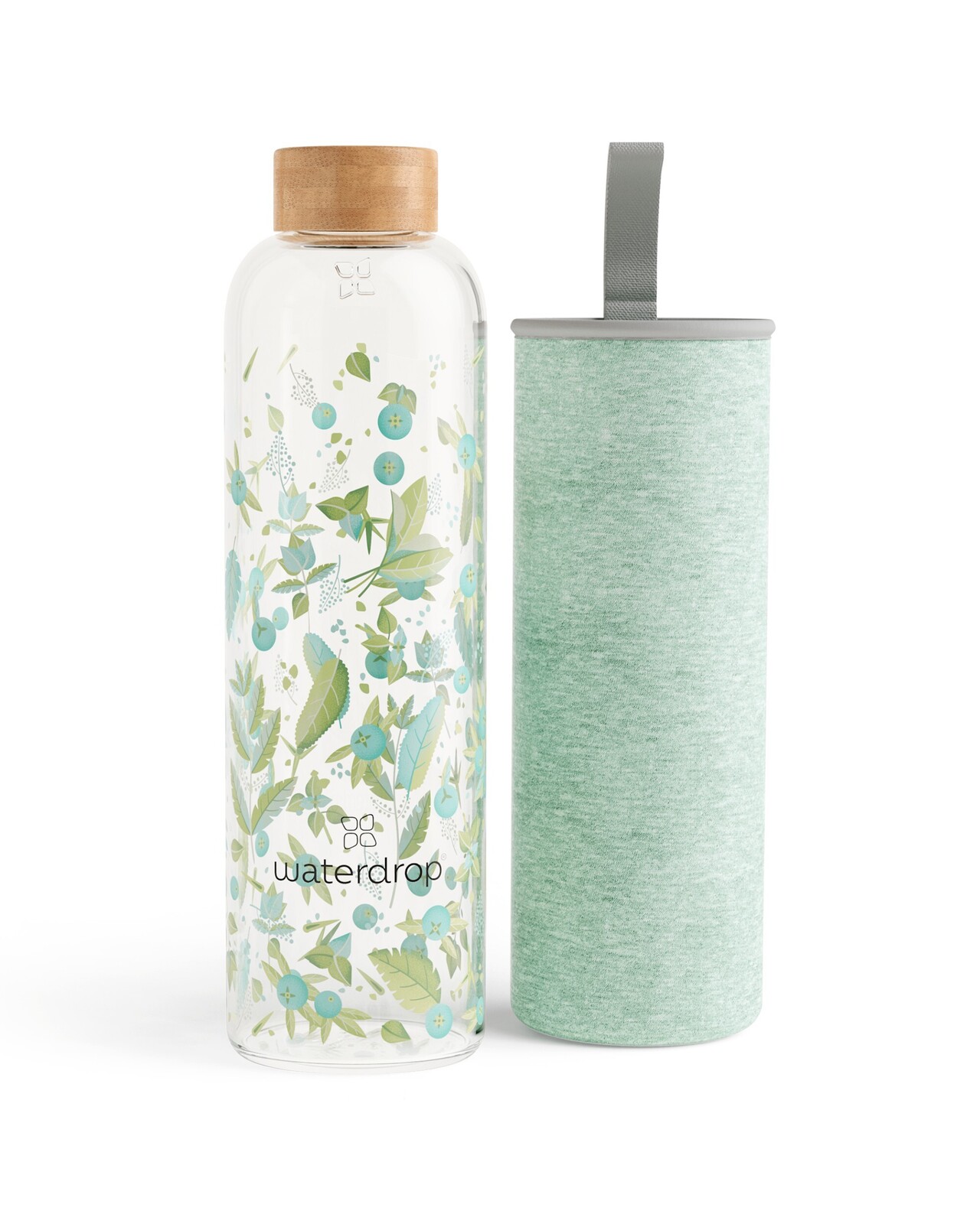 Waterdrop Skleněná lahev Edition 600 ml - Clean transparentní
