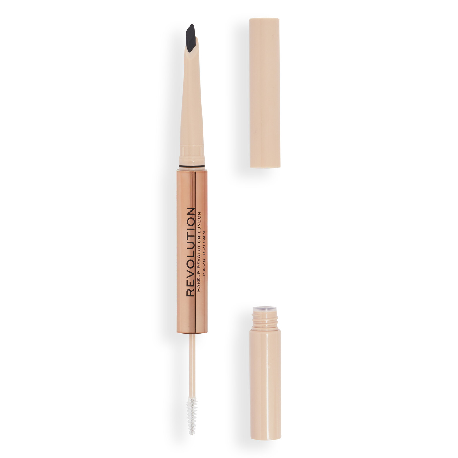 Revolution Tužka na obočí Fluffy Duo 1 ks Dark Brown