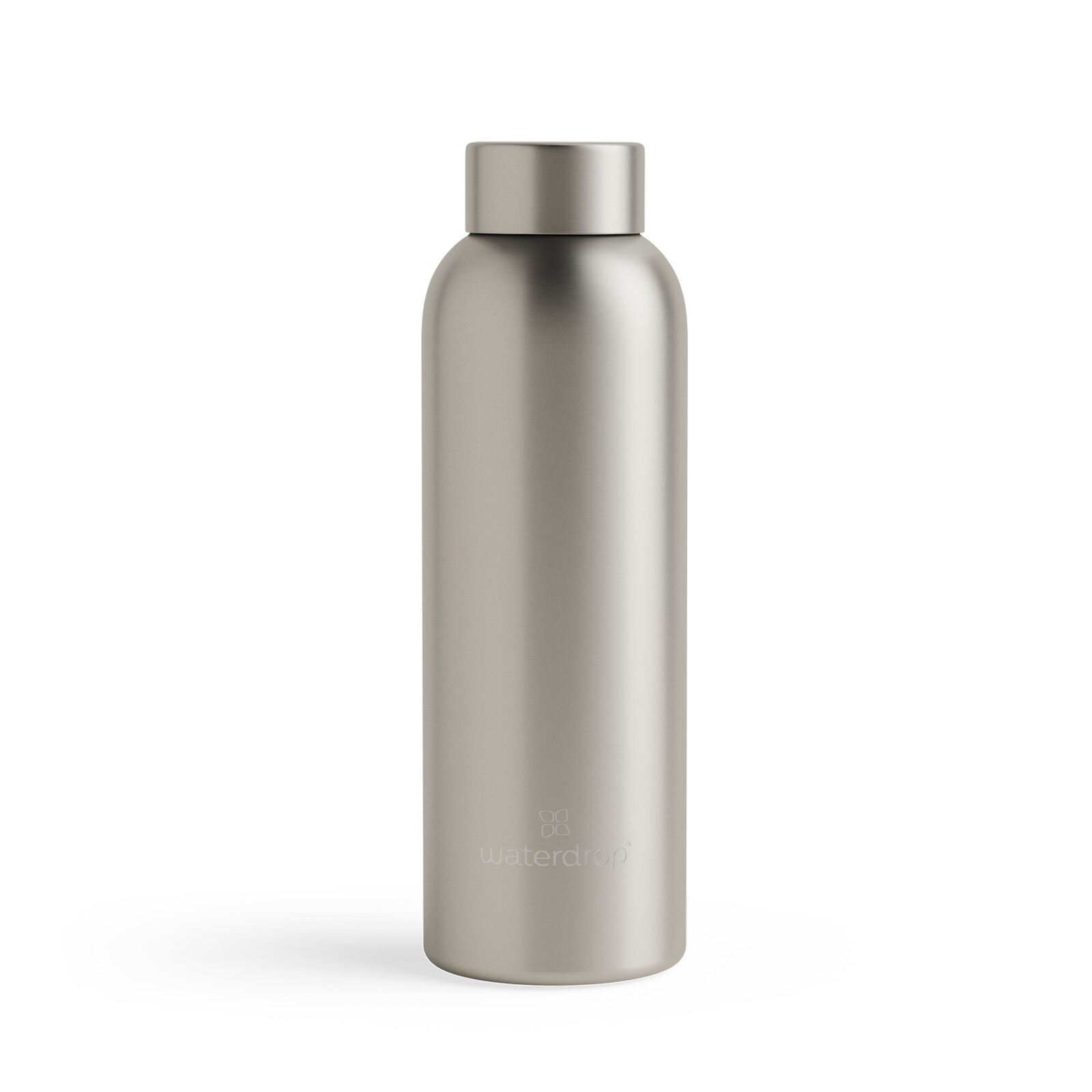 Waterdrop Termo Nerezová lahev Metalická 600 ml - Šedohnědá matná