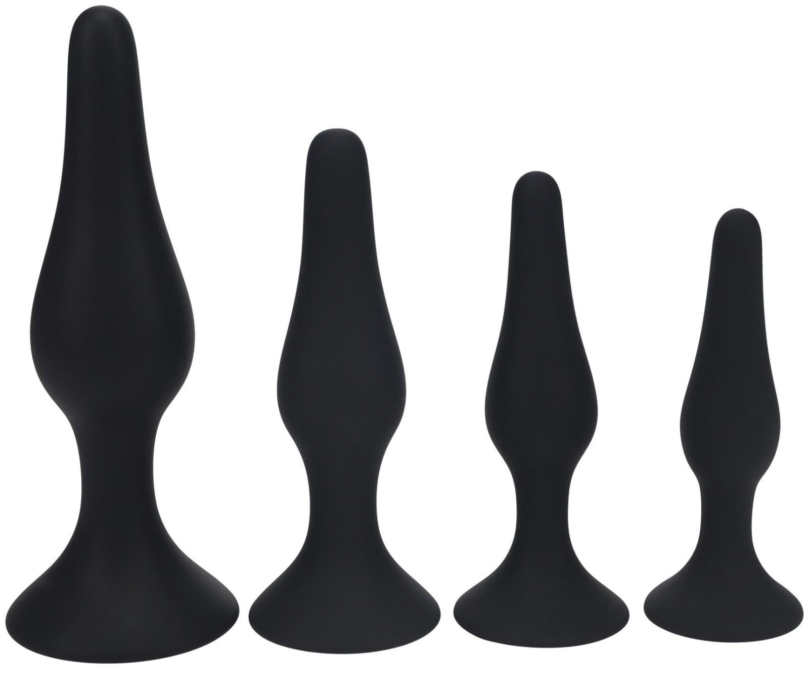 Levelz Sada análních kolíků s přísavkou Slim Anal Plug Kit - Levelz (4 ks)