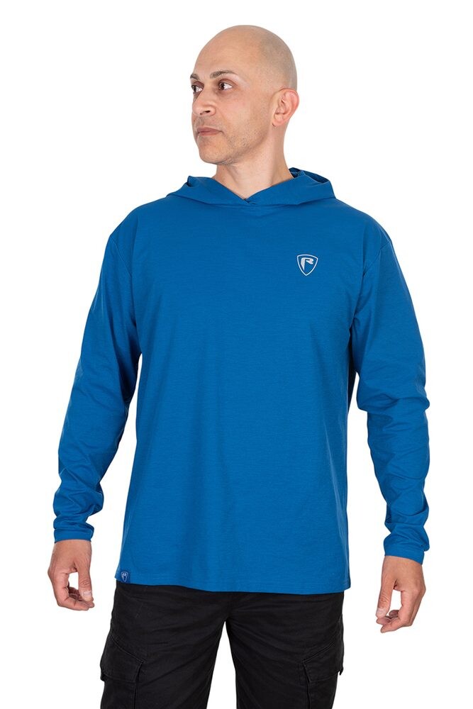 Fox Rage Triko Blue Hooded T - L