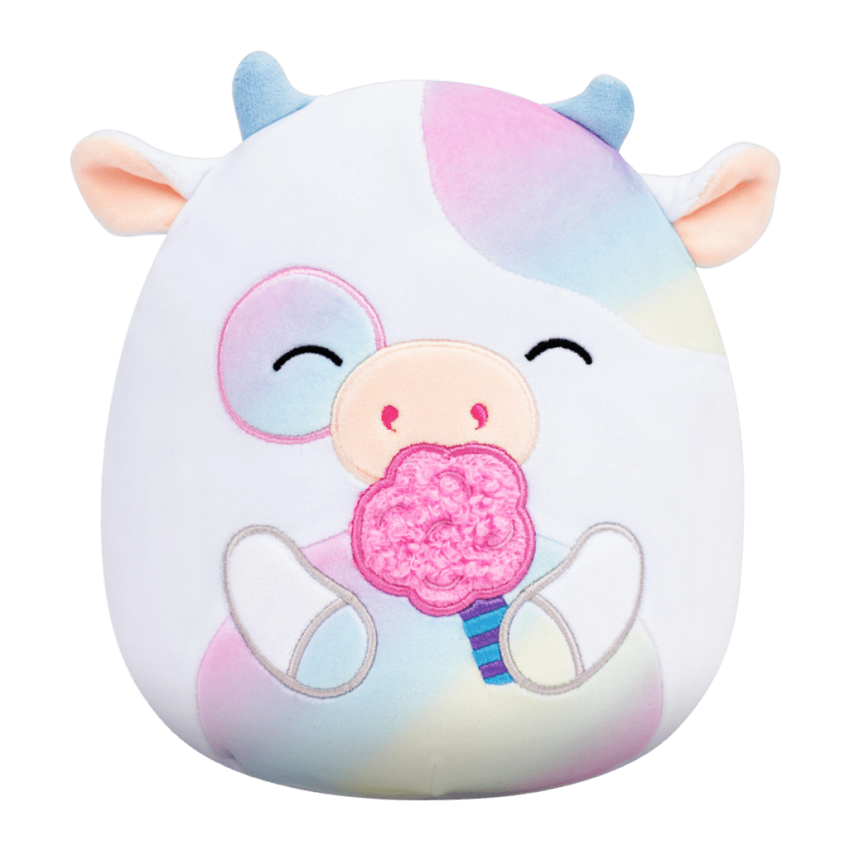 SQUISHMALLOWS Kráva s cukrovou vatou - Belozi, 13 cm