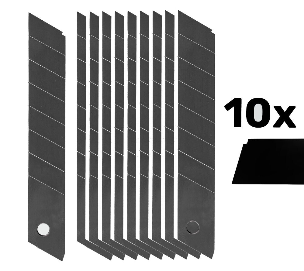 Náhradní čepele do odlamovacího nože Wuber W00011, 18 mm, 10 ks
