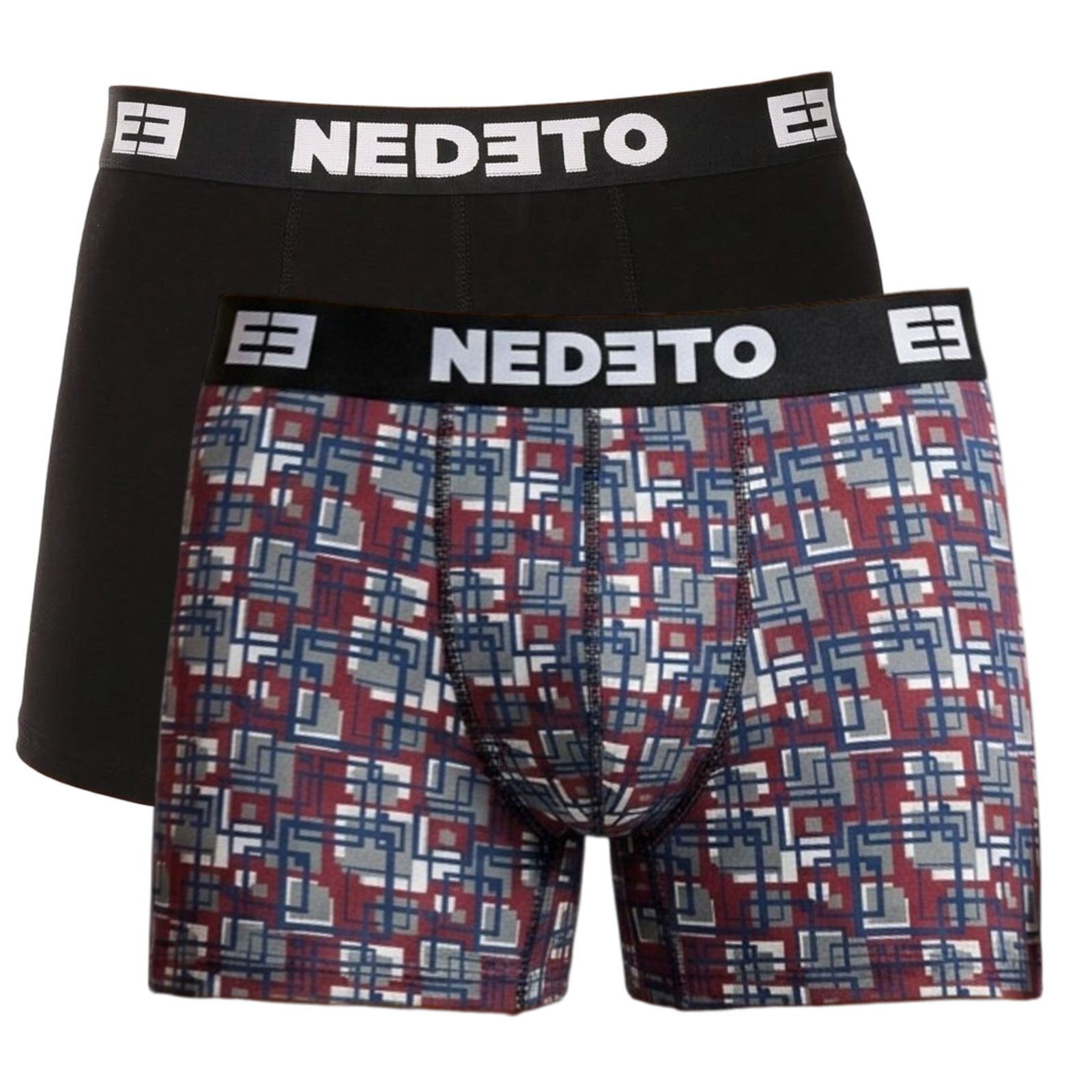 2PACK pánské boxerky Nedeto vícebarevné (2NBV15) S, trenky / trenýrky