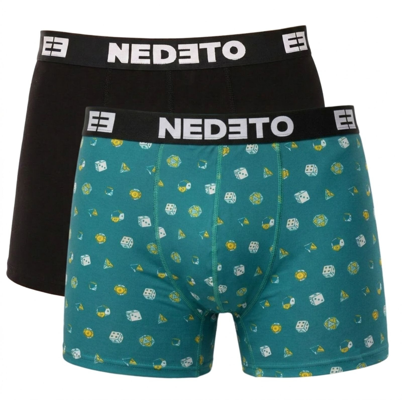 2PACK pánské boxerky Nedeto vícebarevné (2NBV12) S, trenky / trenýrky