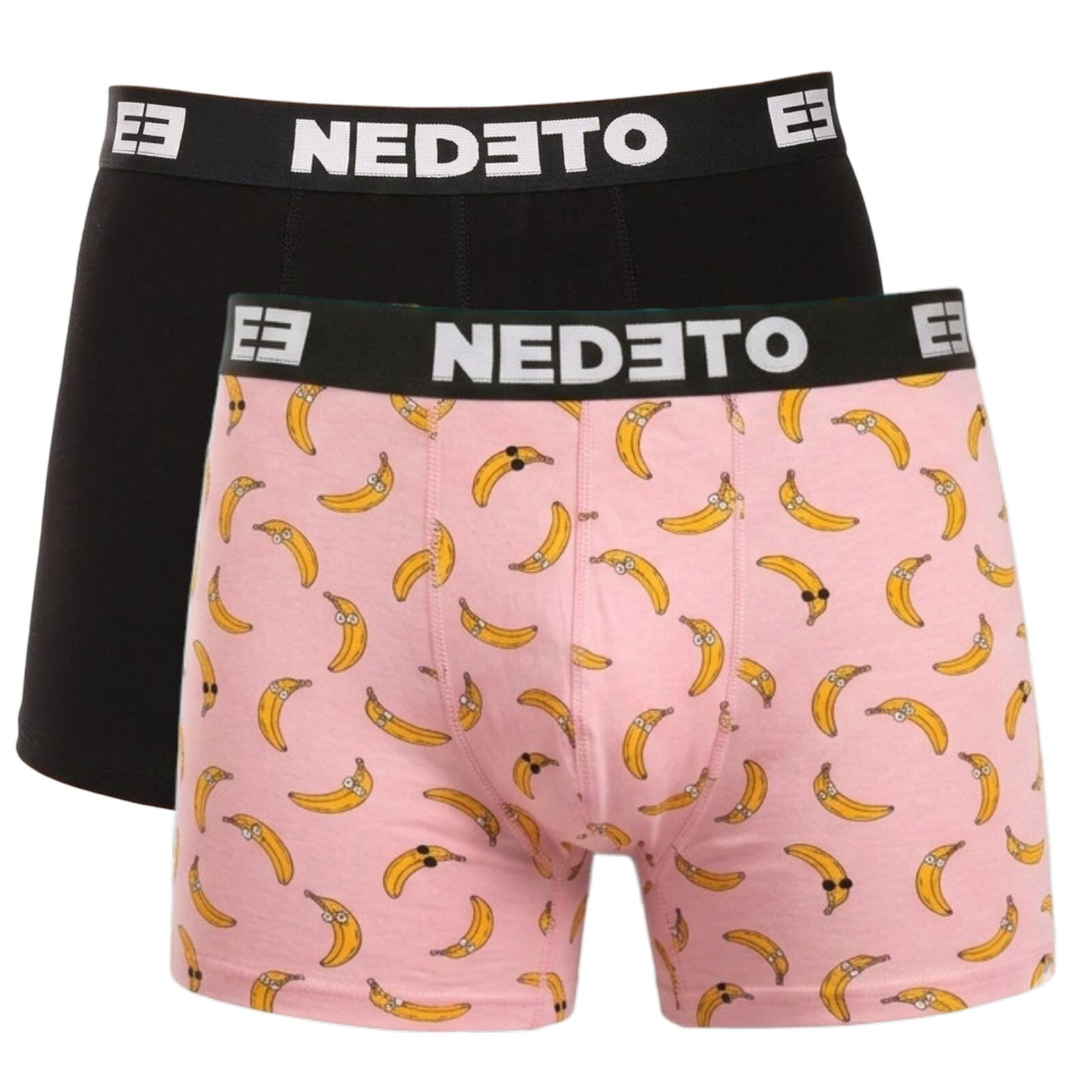 2PACK pánské boxerky Nedeto vícebarevné (2NBV10) S, trenky / trenýrky