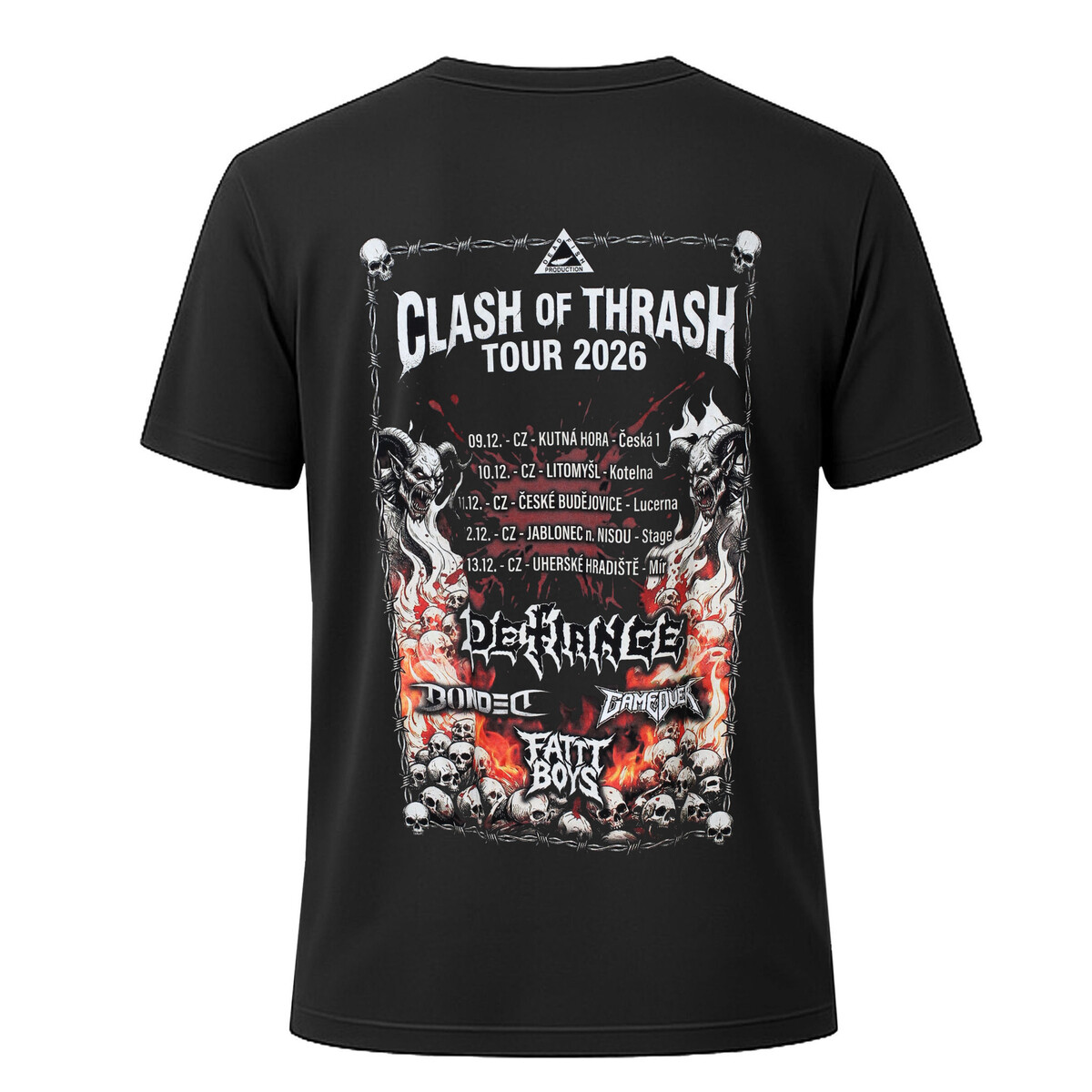 Tričko metal pánské - Small Front - Clash Of Thrash X METALSHOP - MS1404 M