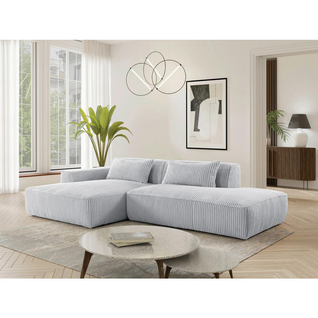 Livetastic ROHOVÁ SEDAČKA, plast, textil, kompozitní dřevo, světle šedá