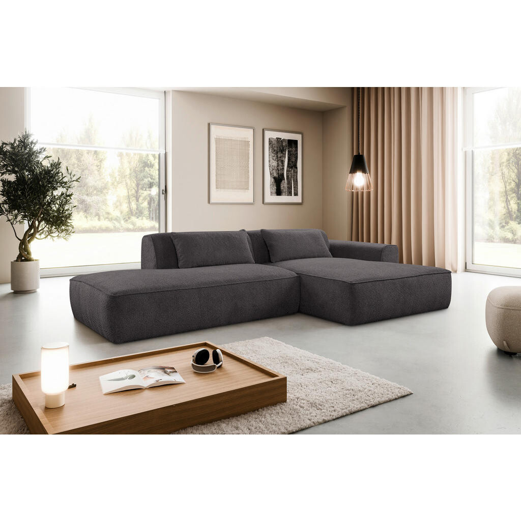 Livetastic ROHOVÁ SEDAČKA, plast, textil, kompozitní dřevo, barvy grafitu