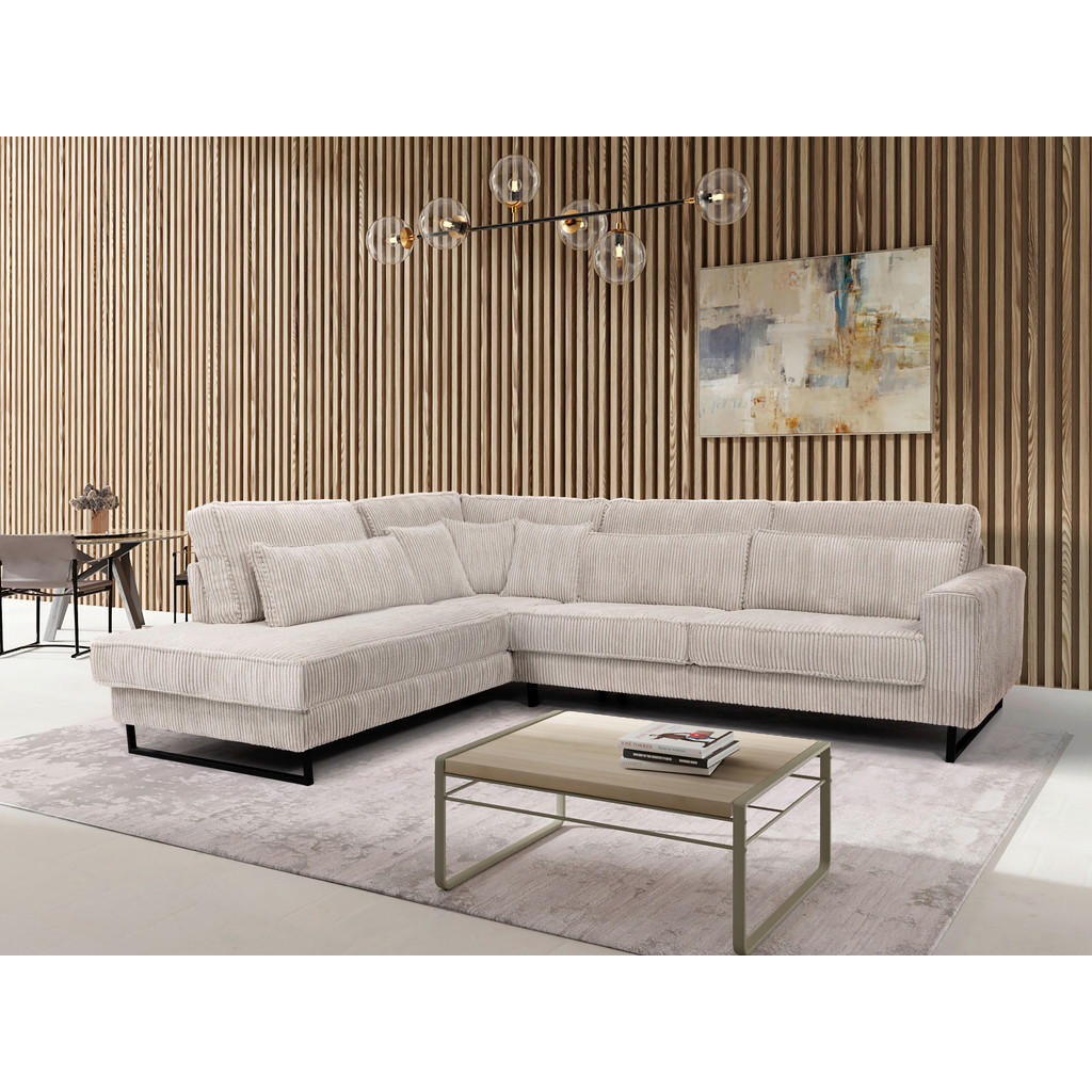 Livetastic ROHOVÁ SEDAČKA, textil, kompozitní dřevo, béžová