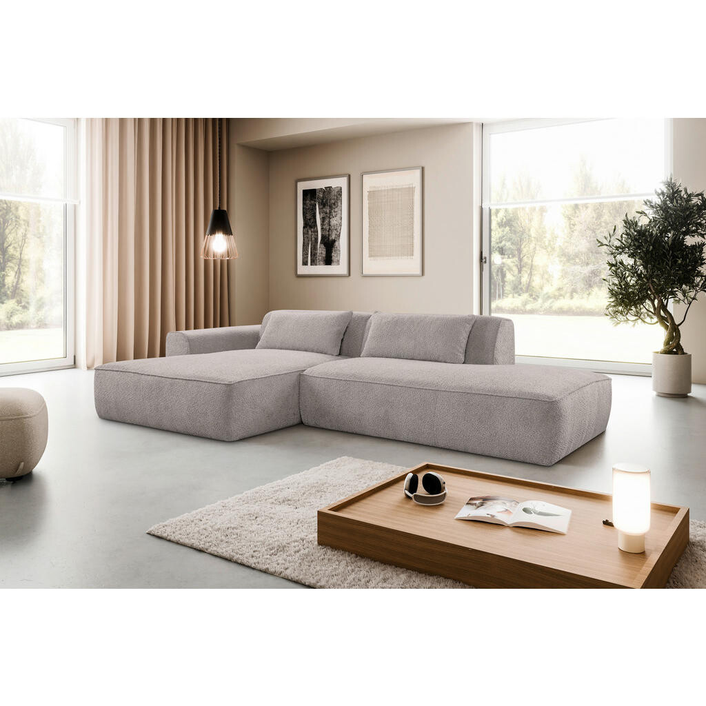 Livetastic ROHOVÁ SEDAČKA, plast, textil, kompozitní dřevo, šedá