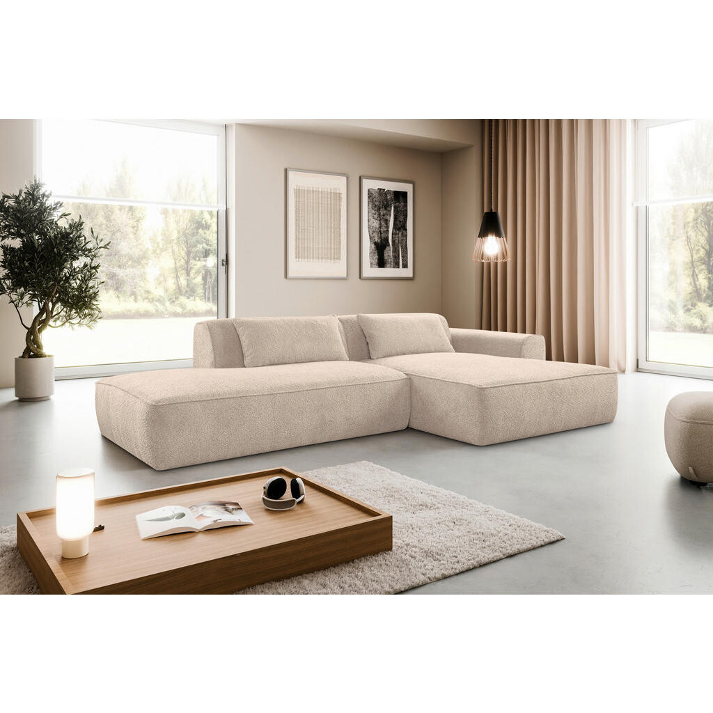 Livetastic ROHOVÁ SEDAČKA, plast, textil, kompozitní dřevo, pískové barvy