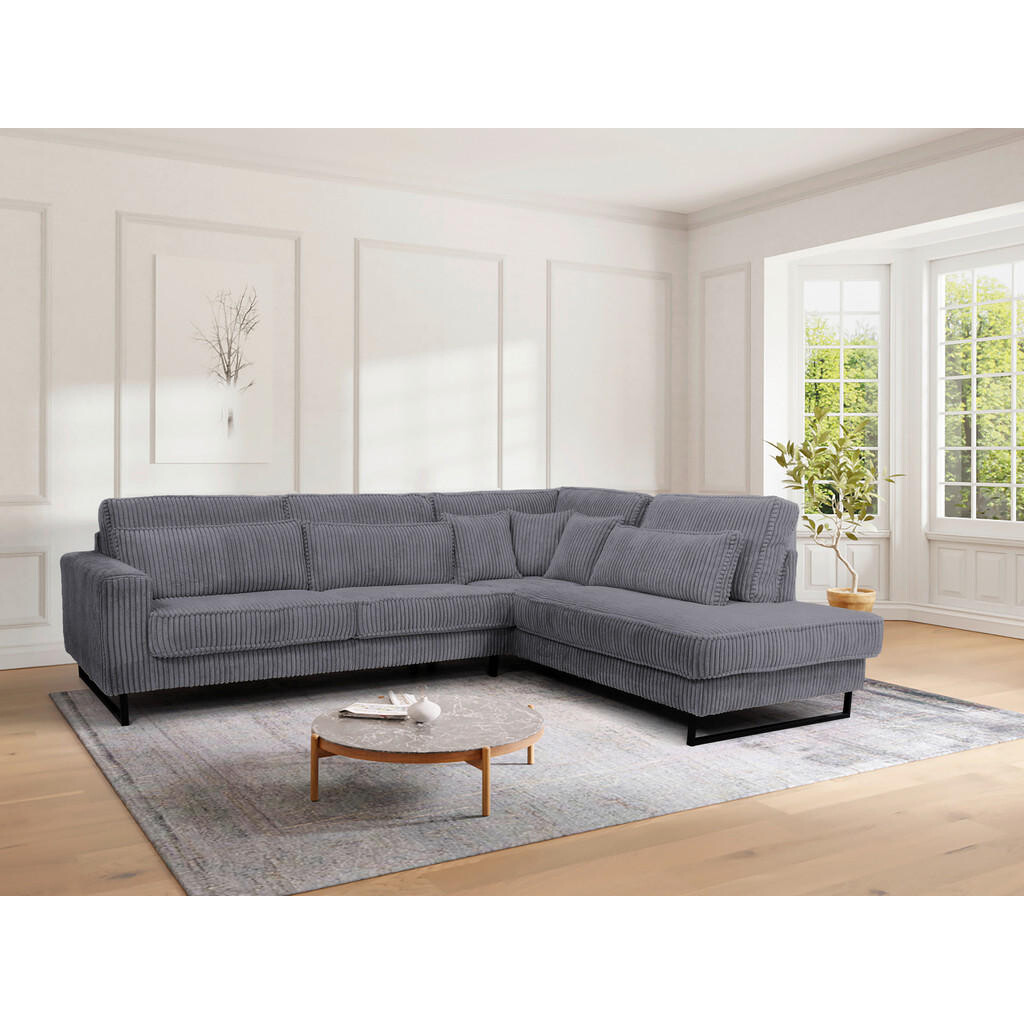 Livetastic ROHOVÁ SEDAČKA, textil, kompozitní dřevo, tmavě šedá