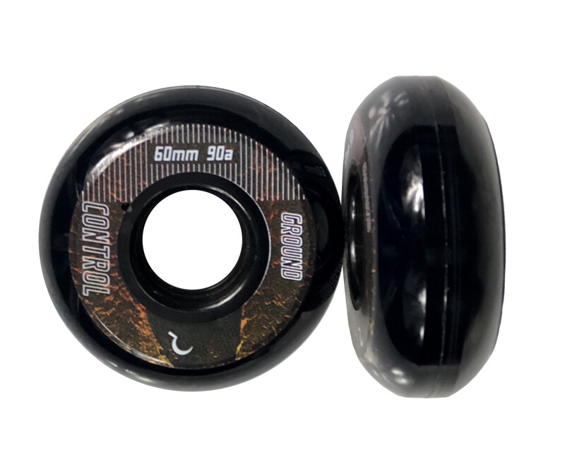 GC - Earth City Wheels 60mm/90A Black (sada 4 ks) - Kolečka na aggressive brusle