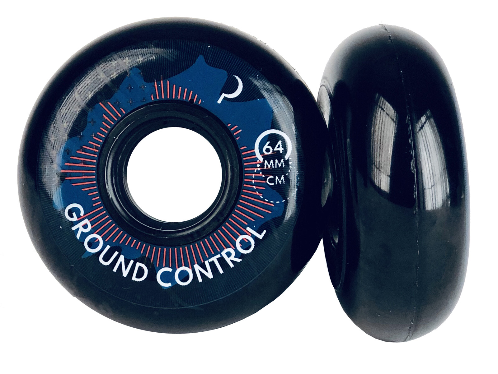 GC - Wheels 64mm/90A Turbulence Black (sada 4 ks) - Kolečka na aggressive brusle