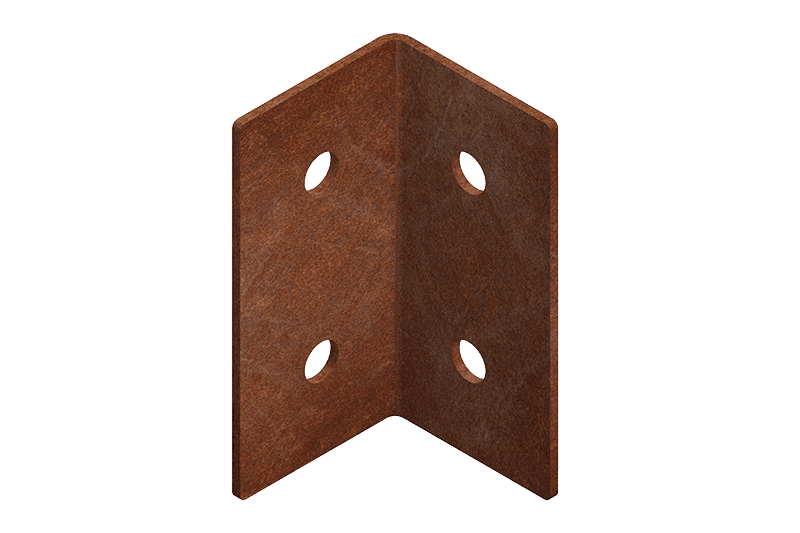 Corgarden MODO SPOJKA ROHOVÁ pro zahradní obrubníky 1027 3 x 3 x 6 cm Corten