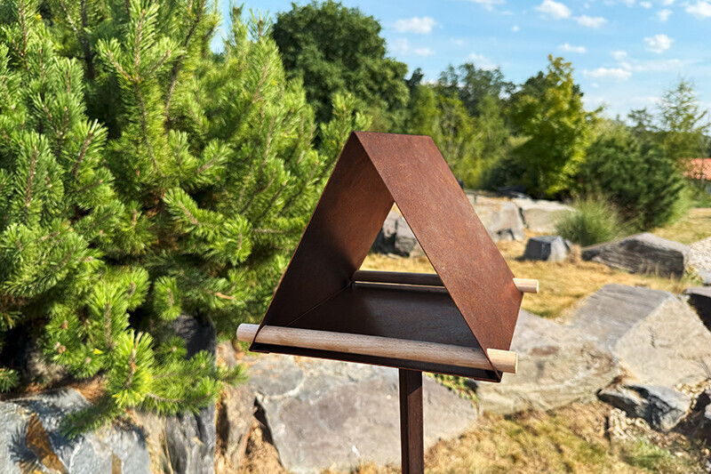 Ptačí krmítko Corgarden VELA 1041 25 x 25 x 20 cm Corten