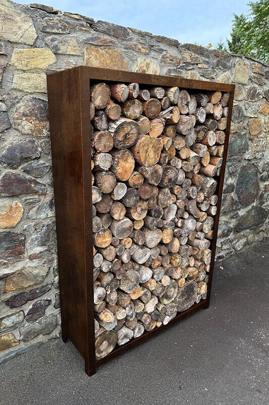 Zahradní dřevník Corgarden STORA 1035 180 x 120 x 40 cm Corten