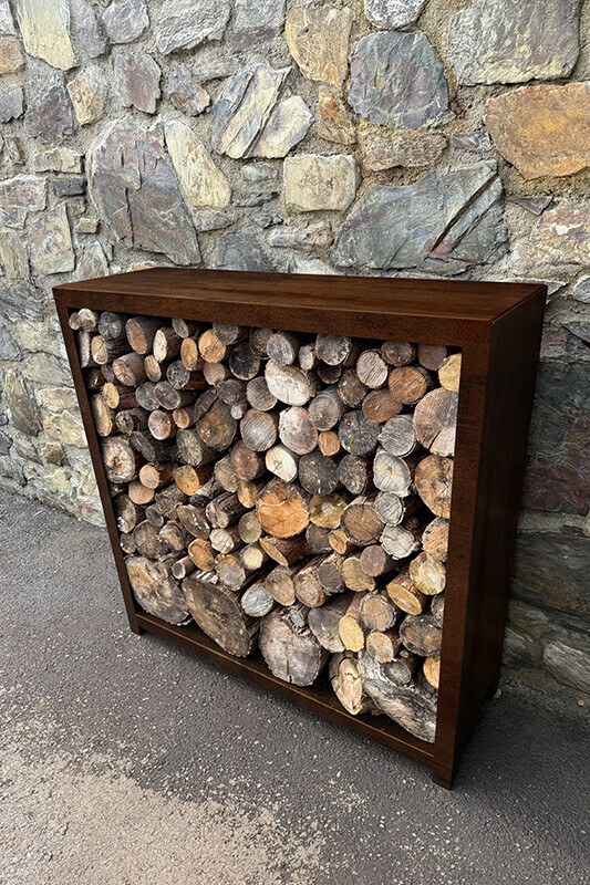 Zahradní dřevník Corgarden STORA 1036 120 x 120 x 40 cm Corten