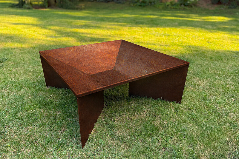 Zahradní ohniště Corgarden FOCUS 1017 70 x 70 x 30 cm Corten